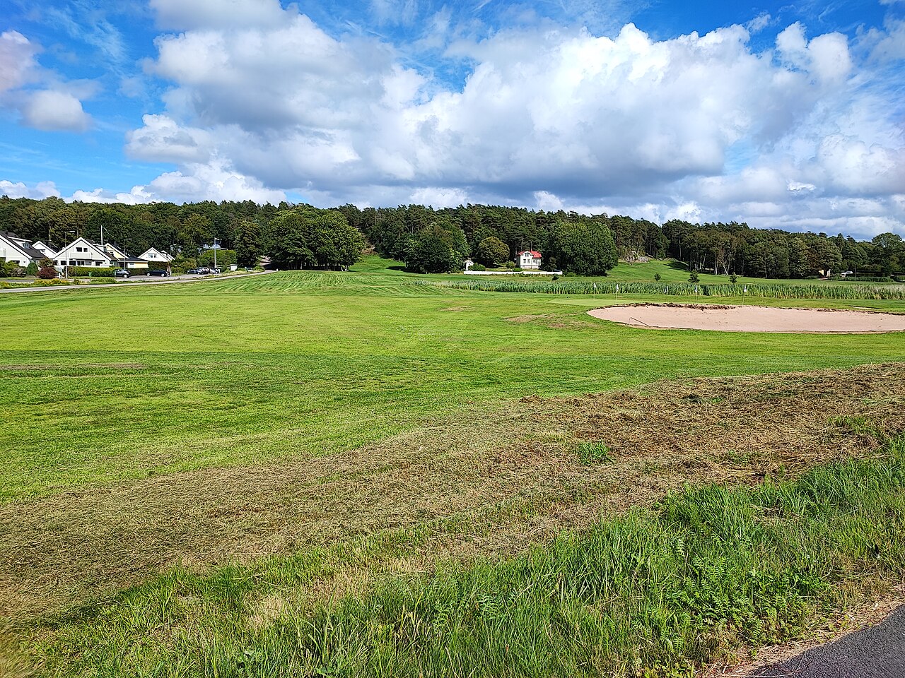 Golf scenery at Särö Golf Club.