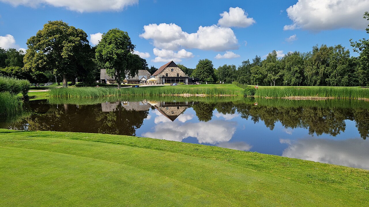Golfmiljö vid Bokskogens Golfklubb.