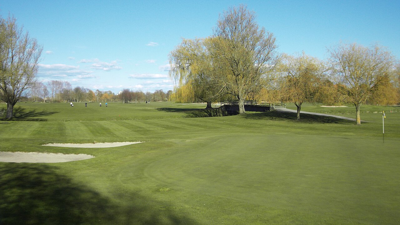 Platsmiljö vid Malmö Burlöv golfklubb.