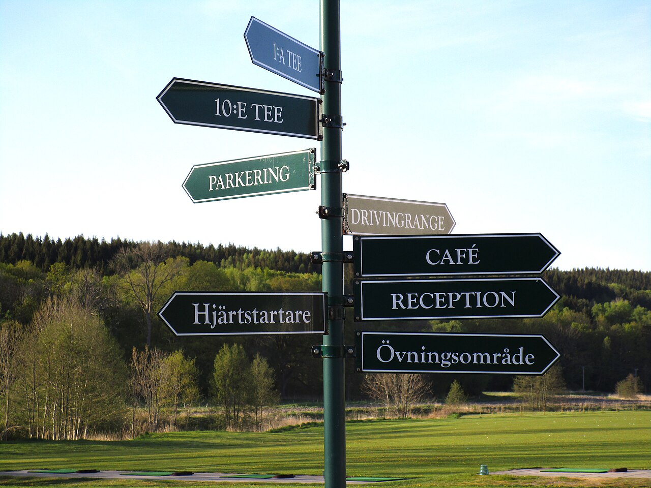 Platsmiljö vid Holma golfklubb.