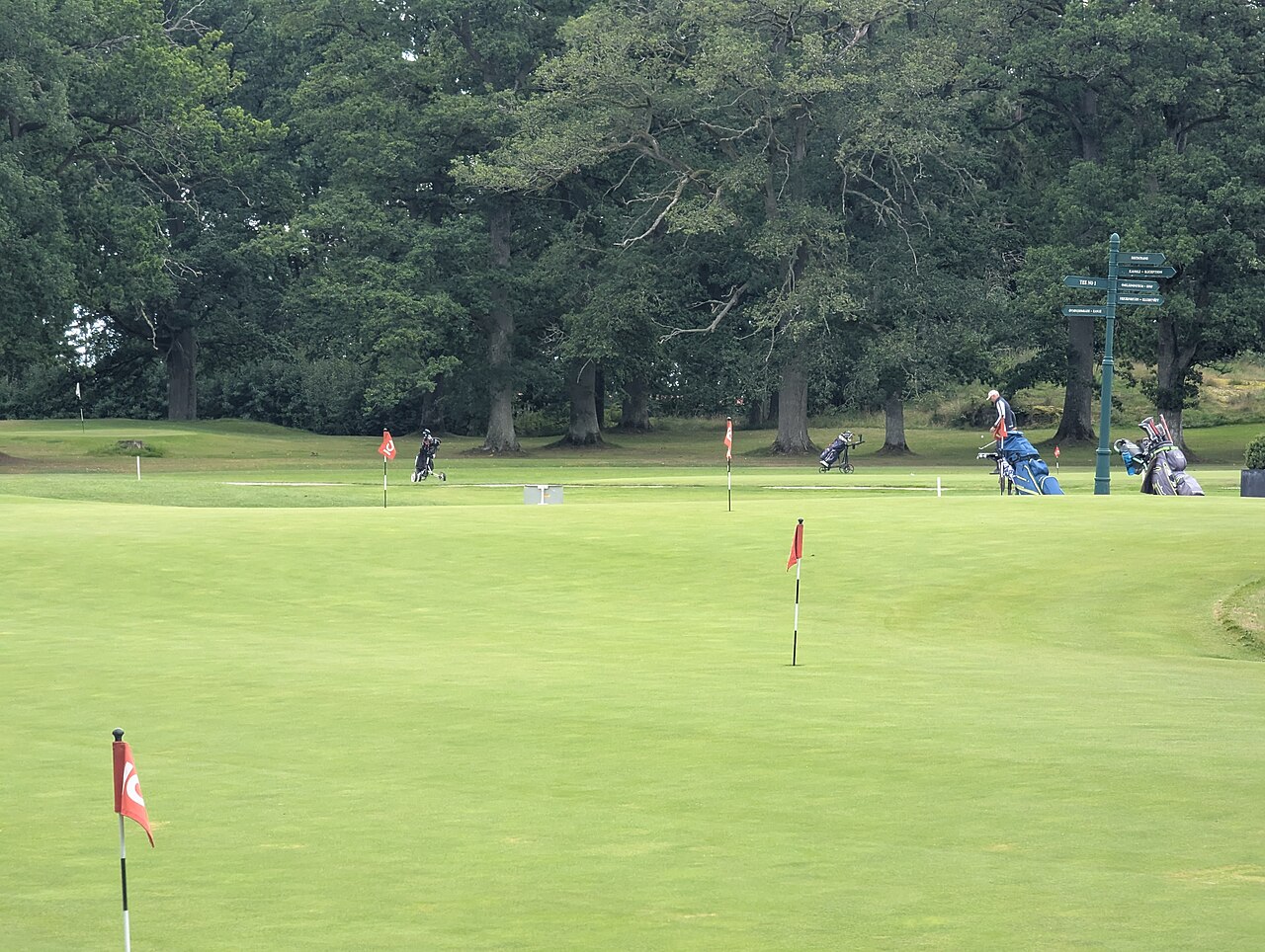 Platsmiljö vid Ekarnas Golfklubb.