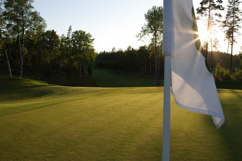 Golf scenery at Vidbynäs Golf Club.